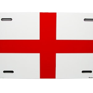 ENGLAND ENGLISH FLAG Metal Car Novelty License Plate Auto tag. The St. George&#39;s Cross