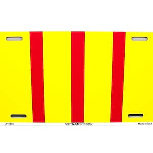 Vietnam War Veteran Vietnam Veteran Ribbon Patriotic Metal Car Novelty License Plate Auto tag