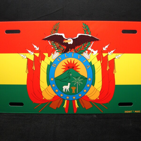 Bolivia License Plate Etsy