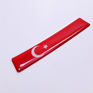 TURKIYE TURKEY FLAG 3D Epoxy Car Emblem Decal Sticker Flexible Durable Waterproof Highly Detailed Good Quality