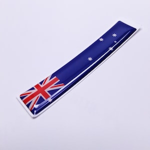 AUSSIE AUSTRALIA FLAG 3D Epoxy Car Emblem Decal Sticker Flexible Durable Waterproof Highly Detailed Good Quality