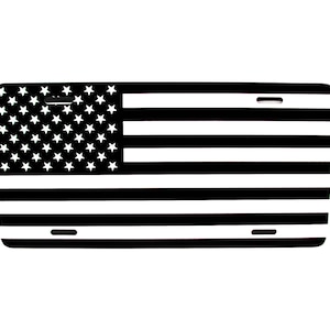 U.S. USA American Tactical Flag Metal Car Novelty License Plate Auto Tag