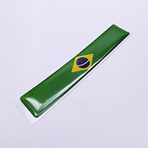 BRAZIL BRAZILIAN FLAG 3D Epoxy Car Emblem Decal Sticker Flexible Durable Waterproof Highly Detailed Good Quality