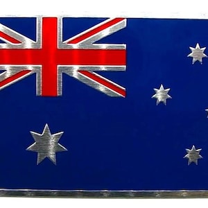 AUSTRALIA AUSTRALIAN AUSSIE Flag 3D Metal Aluminum Emblem, Decal, Sticker