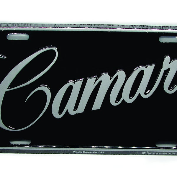 CHEVY, Chevrolet CAMARO 3D EMBOSSED Metal Car Novelty License Plate Auto Tag