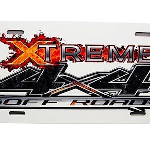 EXTREME OFF ROAD 4x4 Metal Car Novelty License Plate For Truck Jeep Suv 4x4 Auto tag
