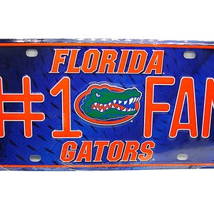 Officieel gelicentieerde UNIVERSITY of FLORIDA GATORS #1 fan metalen nieuwigheid auto kentekenplaat autotag