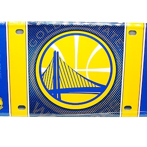 NBA Officially Licensed GOLDEN STATE Warriors Metal Novelty Car License Plate Auto Tag