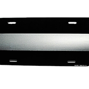 Thin Silver Line Corrections Metal Car Novelty License Plate Auto Tag