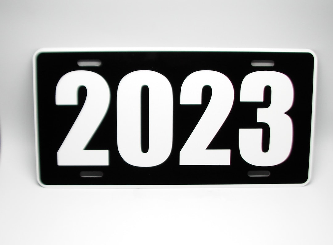 Custom Any Year CAR MODEL YEAR Metal Novelty Car License Plate Auto Tag