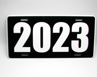 Custom Any Year CAR MODEL YEAR Metal Novelty Car License Plate Auto Tag