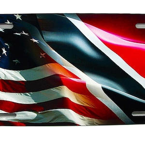 TRINIDAD TOBAGO Vlag AMERIKAANSE Vlag Metalen Auto Nieuwigheid Nummerplaat Autotag. Samen streven we