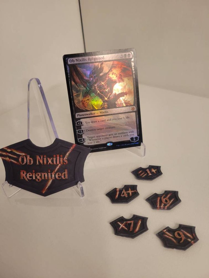 Custom Magic the Gathering Planeswalker Counters and Emblems Etsy