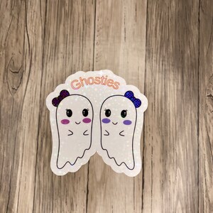 Halloween, ghosties, Holografische Stickers, Waterdichte Stickers, Sassy Stickers, Laptop Sticker, Waterfles Sticker, Vinyl Sticker