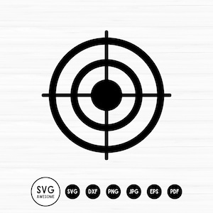Target Aim Bullseye SVG Instant Download, Vinyl & Craft Cutting Datei, Die Cut, Template, Clip Art Digital Download