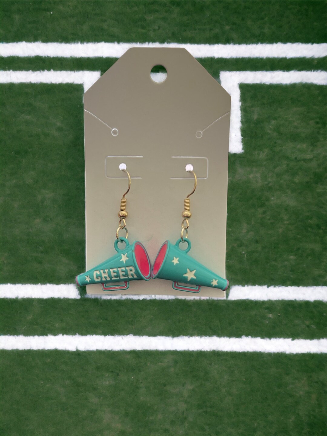 Cheer Megaphone Earrings, Cheer Mom Earrings, Cheerleader Earrings