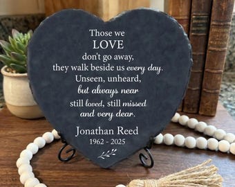 Piedra conmemorativa personalizada: regalo de condolencia por la pérdida del padre SD-102