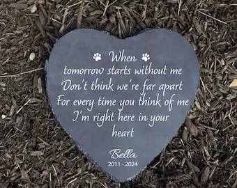 Personalized Pet Memorial Stone: Dog Loss Remembrance Gift