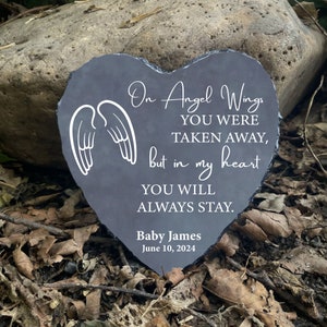 Miscarriage Memorial Stone, Personalized Loss of Baby Sympathy Gifts, Stillborn Loss Remembrance Gift SD-107