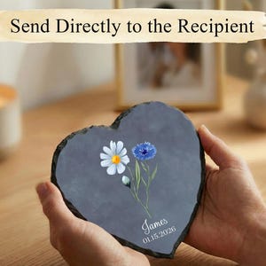 Forget Me Not Baby Memorial Stone, Miscarriage Gift, Infant Loss Plaque image 4