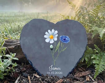 Forget Me Not Baby Memorial Stone, Miscarriage Gift, Infant Loss Plaque