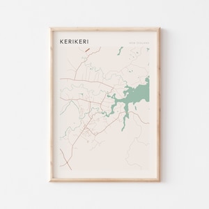 Kerikeri Karte Poster, Kerikeri Wandkunst, Kerikeri Karte, Kerikeri Poster, Kerikeri Karte Druck, Kerikeri Druck, Kerikeri Neuseeland