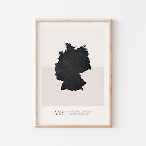 N'importe quel pays, n'importe quel état, n'importe quelle région, n'importe quelle province, n'importe quelle île, affiche de carte personnalisée, impression de carte personnalisée, impression de carte personnalisée, affiche de voyage