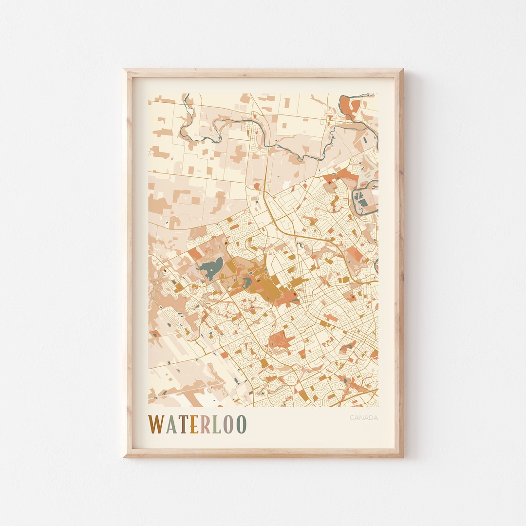Waterloo Map Poster Waterloo Wall Art Waterloo City Map Waterloo Art Il 1080xN.6287083609 Jfc1