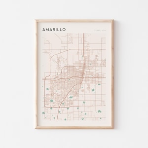 Amarillo Map Poster, Amarillo Print, Amarillo Poster, Amarillo Wall Art, Texas, Travel Gift, Minimalist Print
