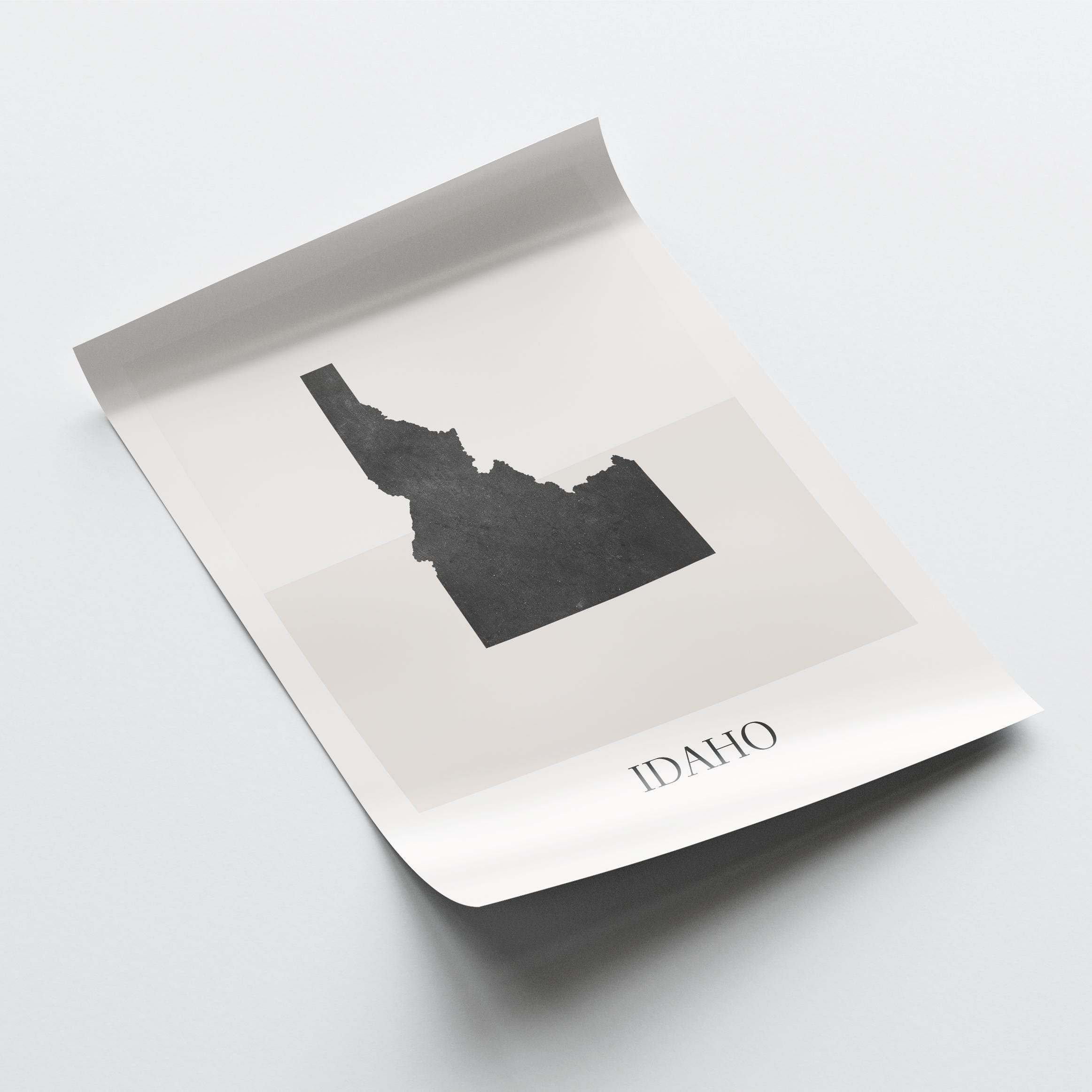 Idaho Map Poster, Idaho Print, Idaho Map Print Minimalist Boho Wall Art ...