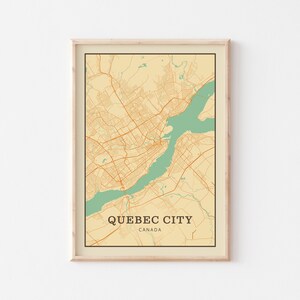 Cartaz do mapa da cidade de Quebec, arte de parede da cidade de Quebec, mapa da cidade de Quebec, pôster da cidade de Quebec, impressão da cidade de Quebec, cidade de Quebec Canadá, mapa de Quebec