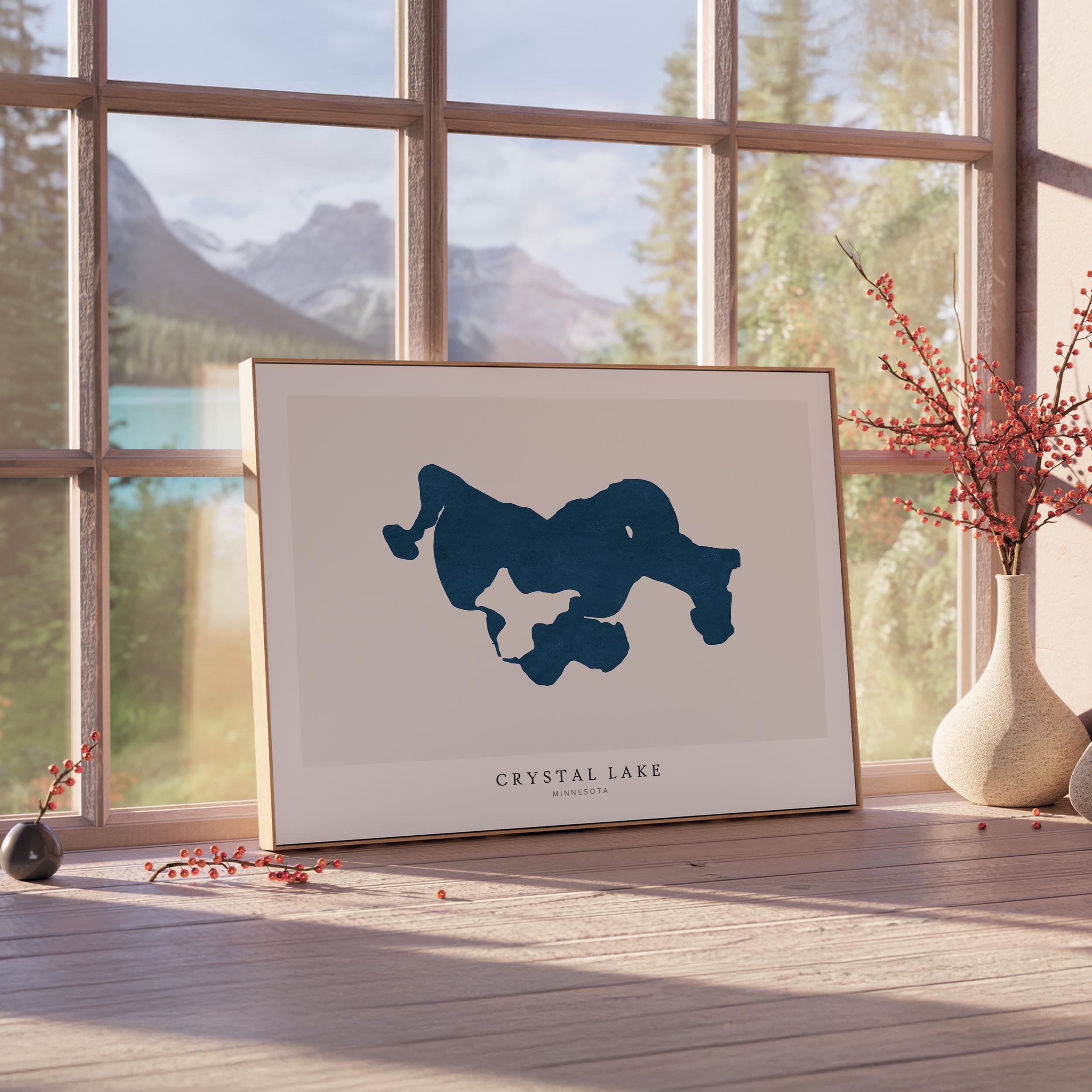 Crystal Lake, Crystal Lake Print, Crystal Lake Poster, Crystal