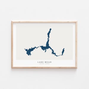 Lago Mead, Stampa del Lago Mead, Poster del Lago Mead, Arte del Lago Mead, Arte murale del Lago, Stampa della mappa del Lago, Regalo per la casa sul lago, Stampa del Lago, Nevada, Arizona