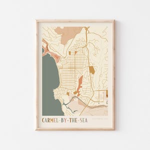 Carmel-By-The-Sea Karte Poster, Carmel-By-The-Sea Druck, Carmel-By-The-Sea Poster, Carmel-By-The-Sea Wandkunst, Kalifornien, Boho Wandkunst