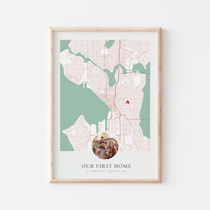 Mapa de casa personalizado, regalo de inauguración de la casa personalizado, comprador de vivienda por primera vez, regalo de primera vivienda, nuestra primera vivienda, regalo de un agente inmobiliario, regalo de vivienda nueva