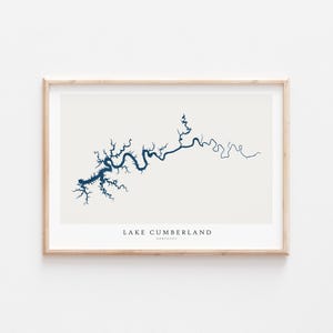 Lake Cumberland, Lake Cumberland Print, Lake Cumberland Poster, Lake Cumberland Art, Lake Wall Art, Lake Map Print, Lake Art, Kentucky