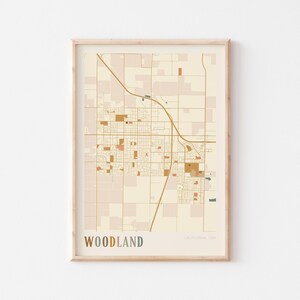 Cartaz de mapa de floresta, impressão de floresta, pôster de floresta, arte de parede de floresta, Califórnia, presente de viagem, arte de parede boho, presente de aniversário