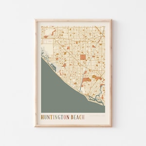 Hoodedton Beach Karte Poster, Hoodedton Beach Print, Hoodedton Beach Poster, Hooding Beach Wandkunst, Kalifornien, Boho Wandkunst