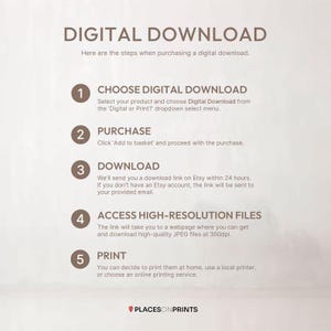 a white paper with instructions on how to use a digital printer