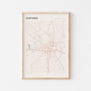 Oxford Karte Poster, Oxford Druck, Oxford Poster, Oxford Wandkunst, Mississippi, Reisegeschenk, minimalistischer Druck