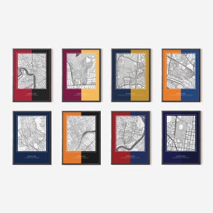 Stampa mappa college universitario, poster universitario personalizzato, stampa mappa qualsiasi scuola, regalo di laurea, regalo per studenti universitari, arte murale universitaria