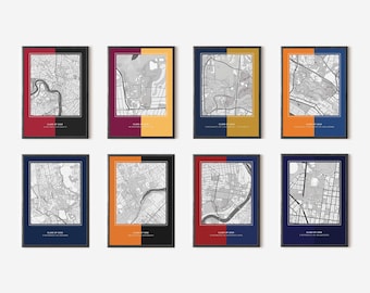 Columbia University Map Art Print, Graduation Gift - Etsy Canada