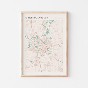 s-Hertogenbosch Karte Poster, s-Hertogenbosch Print, s-Hertogenbosch Poster, s-Hertogenbosch Wandkunst, Niederlande, Reisegeschenk, Scandi Poster