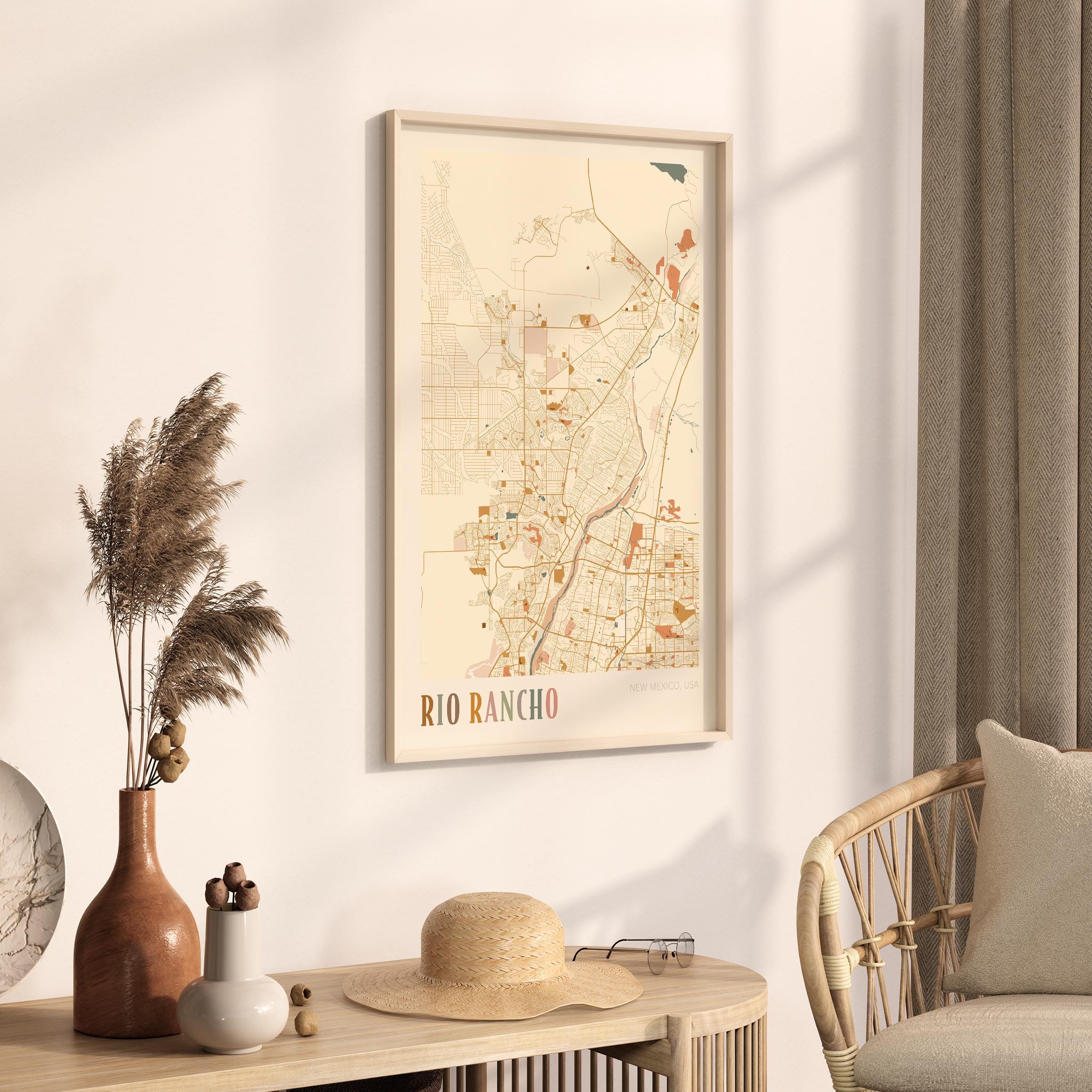 Rio Rancho Map Poster, Rio Rancho Print, Rio Rancho Poster, Rio Rancho ...