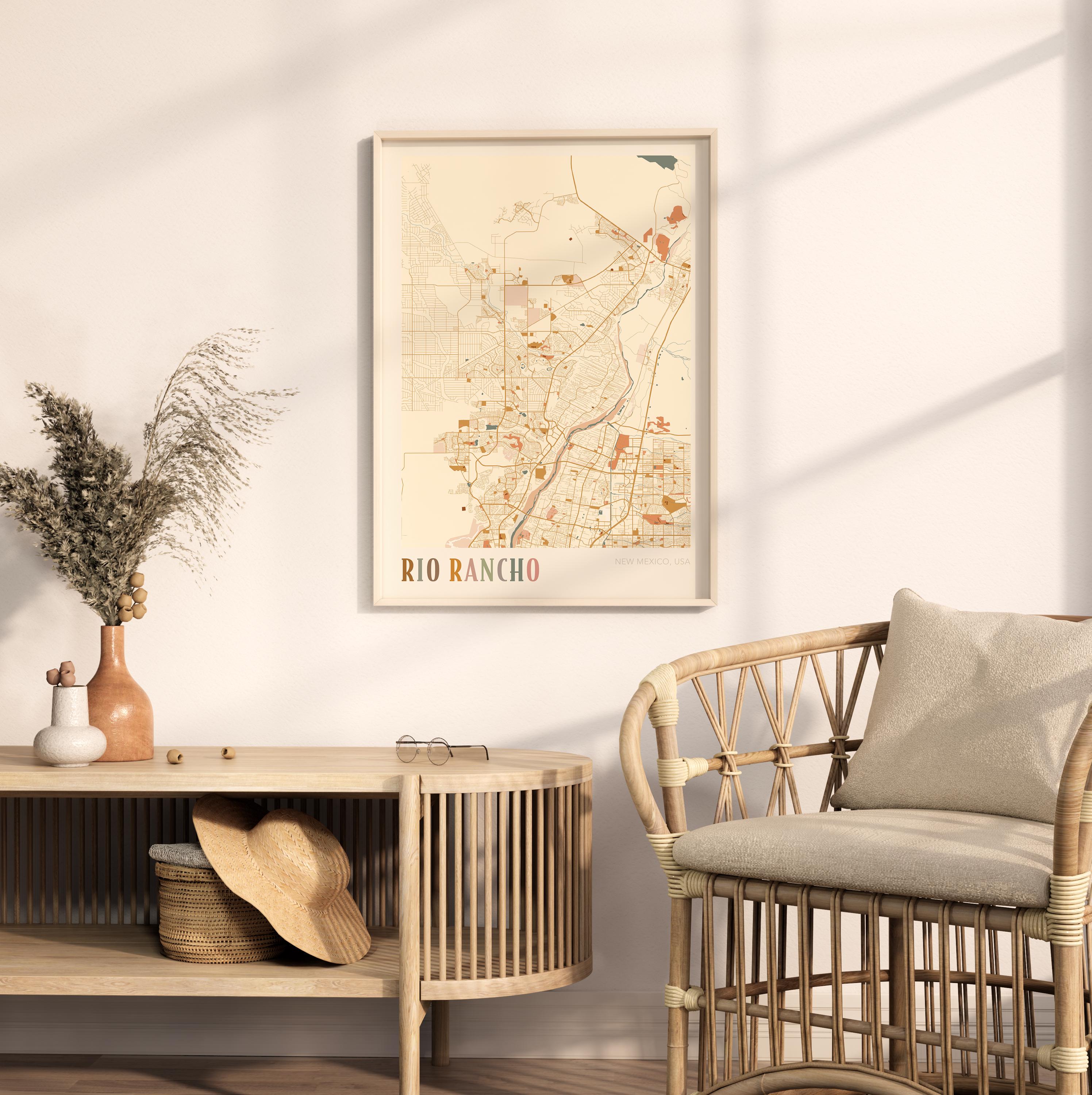 Rio Rancho Map Poster, Rio Rancho Print, Rio Rancho Poster, Rio Rancho ...