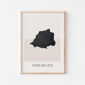 Vatican City Map Poster, Vatican City Print, Vatican City Map Print Minimalist Boho Wall Art, Vatican City Art Print Decor For Home or Gift