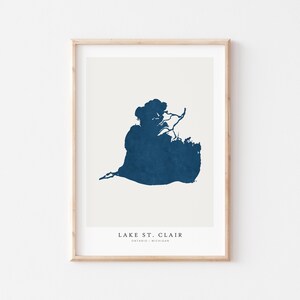 Lake St Clair, Lake St Clair-print, Lake St Clair-poster, Lake St Clair-kunst, kunst aan de muur Lake, Lake Print, Lake House Gift, Ontario (Michigan)