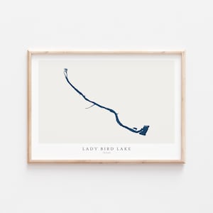 Lago Lady Bird, Impresión del lago Lady Bird, Póster del lago Lady Bird, Arte del lago Lady Bird, Impresión del mapa del lago, Regalo de la casa del lago, Impresión del lago, Utah