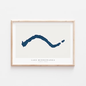 Lac Minnewanka, impression lac Minnewanka, affiche lac Minnewanka, art lac Minnewanka, art mural lac, impression carte du lac, cadeau maison du lac