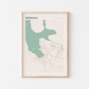 Wanaka Karte Poster, Wanaka Wandkunst, Wanaka Karte, Wanaka Poster, Wanaka Karte Druck, Wanaka Druck, Wanaka Neuseeland